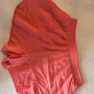 Pink/coral flowy shorts